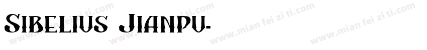 Sibelius Jianpu字体转换